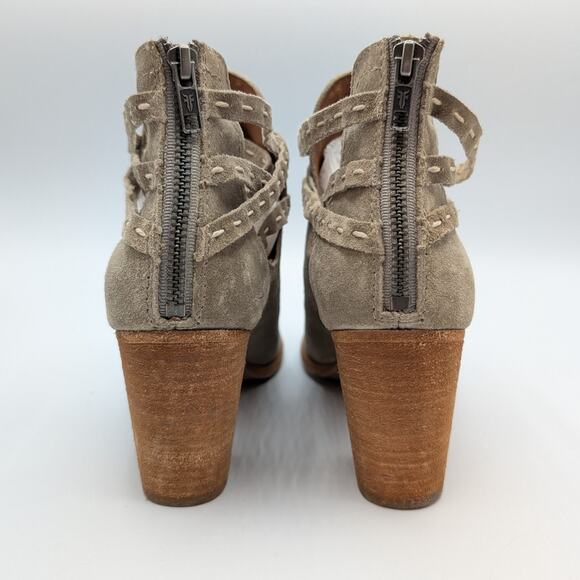 Frye Naomi Suede Ankle Booties Size 9.5 - Picture 3 of 7
